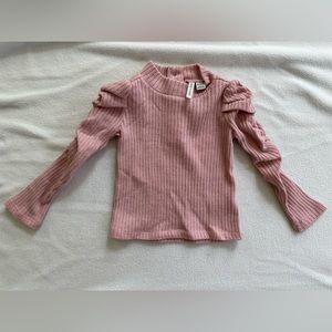 Janie and Jack 12 to 18 months long sleeve pink with glitter like thread